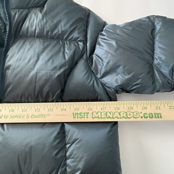 Eddie Bauer EB550 Luna Peak Down Parka Hooded Puffer Teal Coat Women's M Nylon - Picture 11 of 16